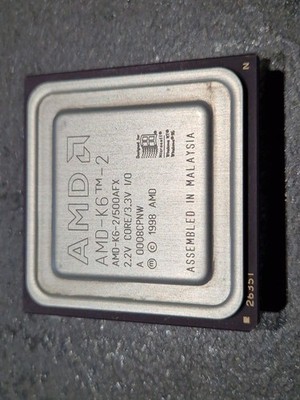 Prozessor AMD K6-2 500MHz AFX (2.2V Core 3.3V IO) Super Sockel 7, Retro, 3DNow!