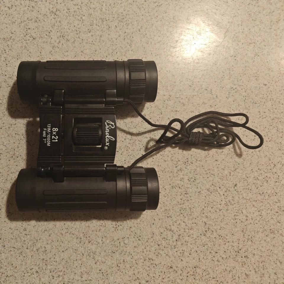 Binolux Black 8 X 21 Field 7° 392ft at 1000yds Compact Prismatic Binoculars - Image 3 of 4