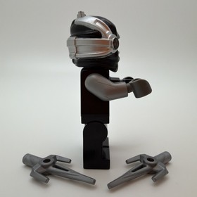 LEGO Ninjago: GENERAL CRYPTOR Rebooted MINIFIGURE 70725 w/ silver SAI *No Armor