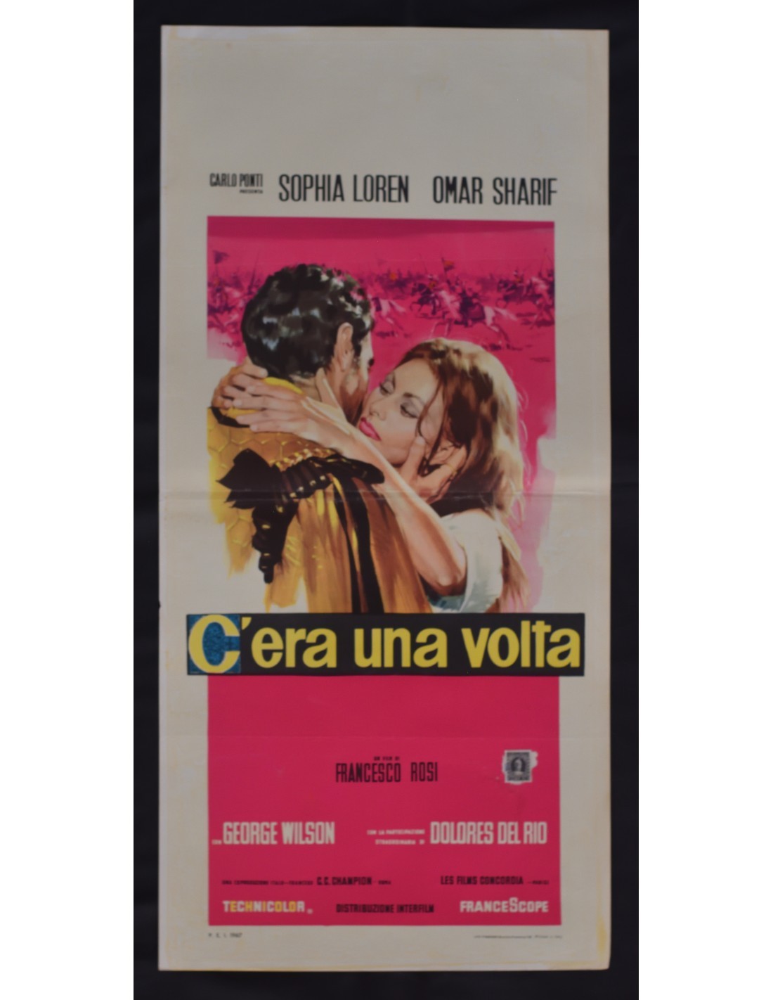 Locandina originale film C'era una volta (1967) - Regia di Francesco Rosi