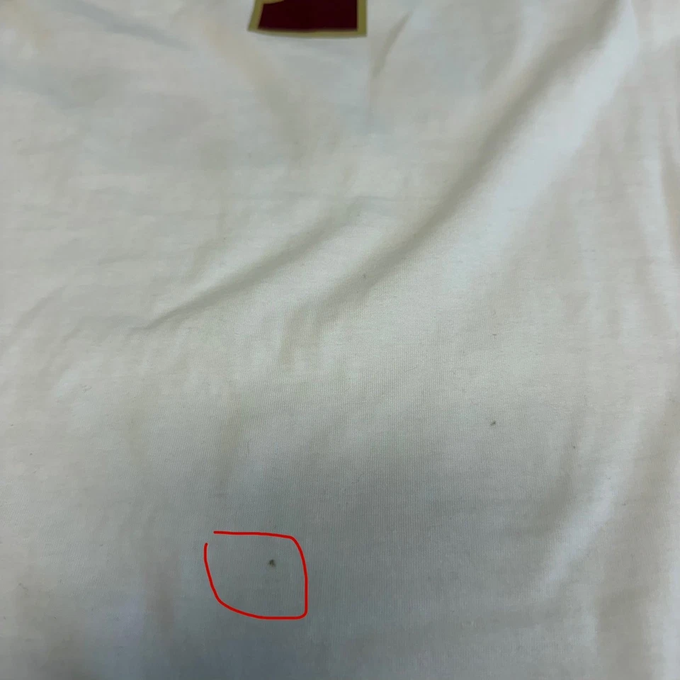 Camiseta de fútbol americano universitario Florida State Seminoles para mujer blanca gráfica talla S Foto 4 de 4