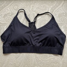 NWT Victoria  s Secret PINK ULTIMATE Lightly Padded Sport Bra Size Large Black