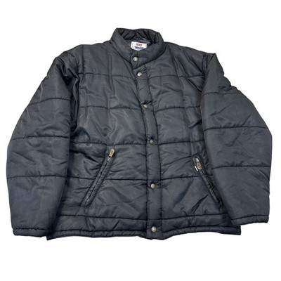 Levis Puffer Jacke Daunenfüllung Winter Outdoor Schwarz Herren XL