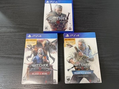The Witcher 3 Wild Hunt Game Blood & Wine & Hearts of Stone Expansion Pack PS4 