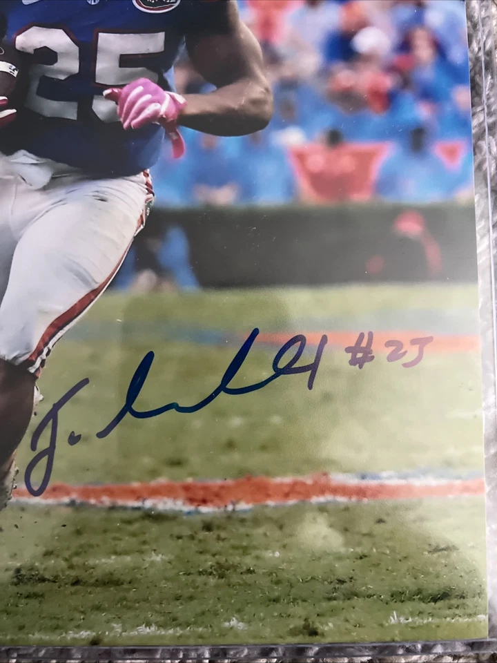 JORDAN SCARLETT AUTOGRAPHED SIGNED FLORIDA GATORS 8X10 PHOTO JSA CERTIFIED - Image 2 of 3