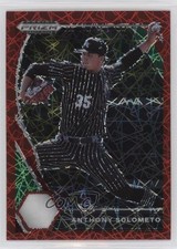 2021 Panini Prizm Draft Picks Red Velocity Prizm Anthony Solometo #PDP37 0g8o