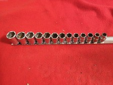 Snap-on 13pc 38 6 Point Shallow Socket Set 19-8mm Fsm Snap-on 13pc 38 6 Point Shallow Socket Set 19-8mm Fsm