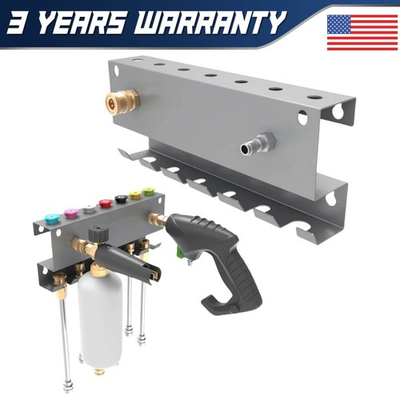 #ad Wall Mount Pressure Washer Holder Universal 1 4 Quick Connect Rack Grey $22.99