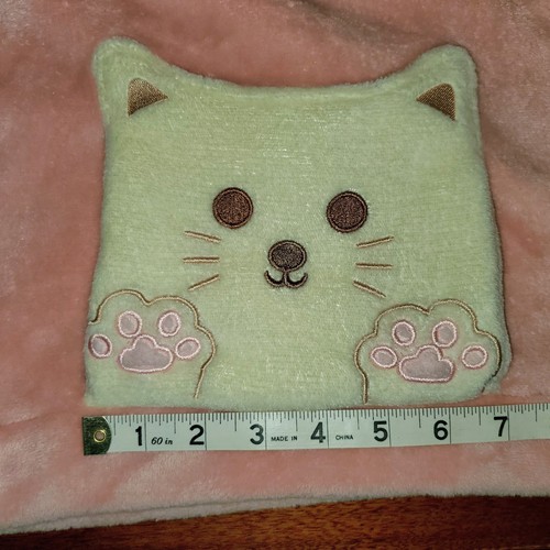 Free Haven Pink Fleece Plush Pullover Hoodie W Cream Cat Pocket Kids Size 6X - Picture 9 of 9