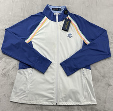 Image of Polo Ralph Lauren Golf Shirt Women Large Color Block Full Zip UV Protection