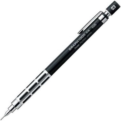 Pentel Graph 1000CS schwarz PG1005CS-A 0,5 mm Druckbleistift Aluminium Japan neu
