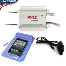 Bluetooth Marine Car Amplifier Waterproof 2 Channel Outdoor Subwoofer 200W