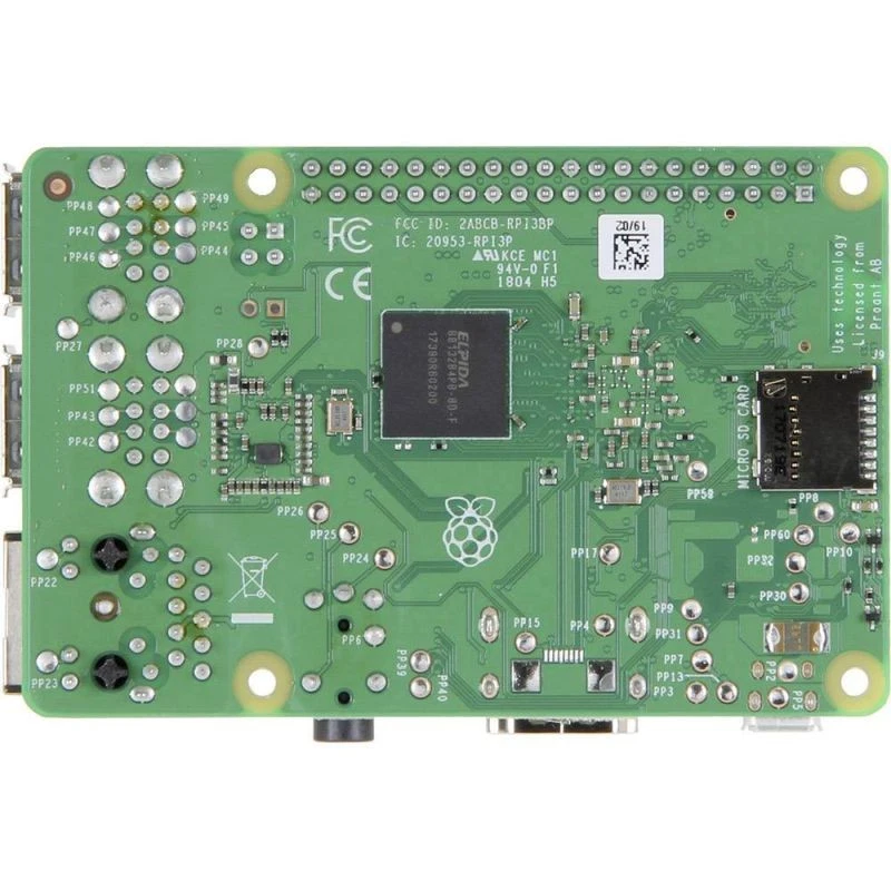 Raspberry Pi 3 B+, 4x 1,4 GHz, 1 GB RAM, WLAN, BT - Bild 4 von 4