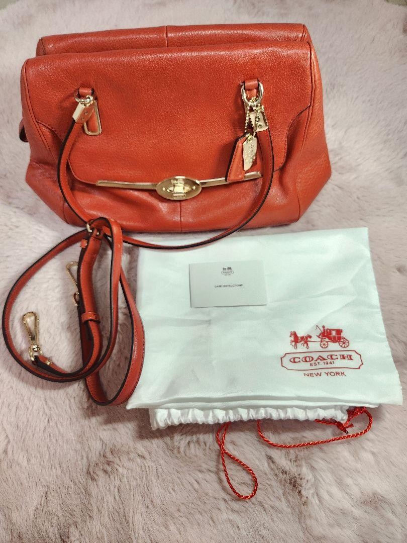 COACH Madison S37 Genuine Leather 2-Way Bag PC63QS