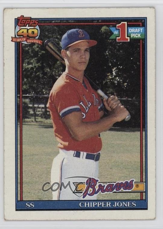 1991 Topps Chipper Jones #333 HOF 0ly5