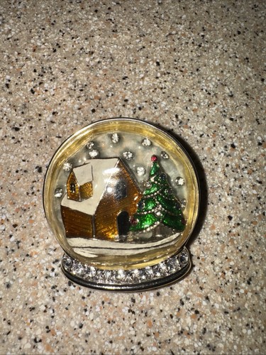 Napier Schneekugel Kuppel Eis 3D Pin Kiefer Strass Winter Landhaus