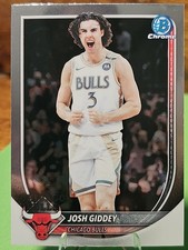 2025-26 Bowman Chrome Basketball - Josh Giddey BCV-72 - Silver Refractor 