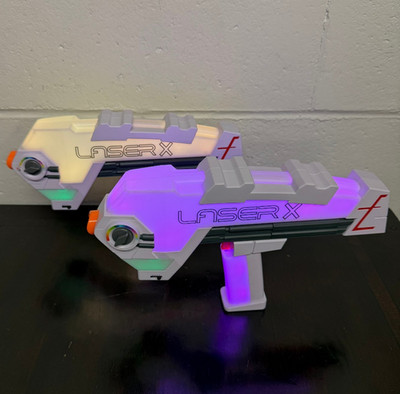 Lot of 2 Laser X Evolution Blasters - Color Changing TESTED