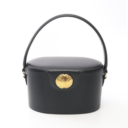 Givenchy Vintage Vanity Bag with Gold Hardware in Leather Black Used