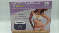 BlitzWax Digital Hair Removal Waxing Kit Wax Warmer For Body Face Bikini Women