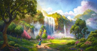 Anime art illustration drawing paint brushes painting Play Gaming Mat Desk Game