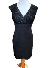 JONES WEAR SEXY LITTLE BLACK LACE BODYCON COCKTAIL DRESS - NWT - SZ 8P