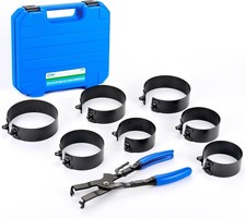 Piston Ring Compressor Set 7Pc 73-111mm With Plier and storage case