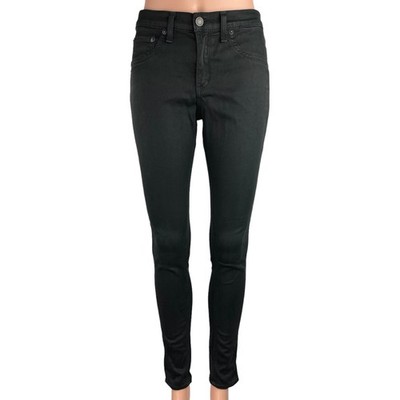 Rag & Bone Women's Black Mid Rise Stretchable Ankle Skinny Denim Jeans Size 28