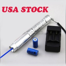 1mw 450nm Blue Laser Pointer Pen Visible Beam Light Adjustable Focus Laser