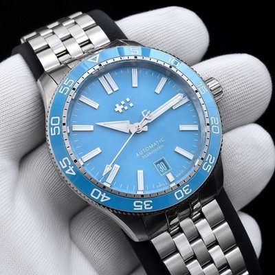 Christopher Ward C60 Trident Pro 300. Pool Blau 40mm. 2026 FULL SET