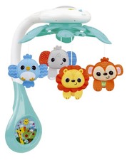 KiddoLab Baby Crib Mobile with Relaxing Music. Includes Ceiling Light White
