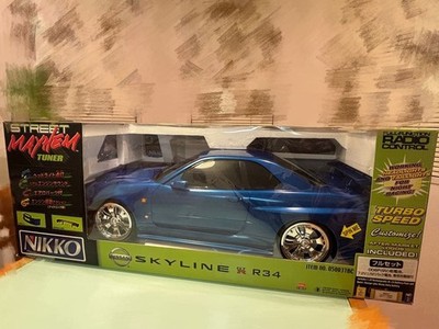 NIKKOスカイライン R34 GTRラジコン 1/5スケール Lot - Nikko 1:5 Scale Nissan Skyline R34 GTR W/ Remote