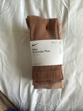 Nike Everyday Plus Dri-Fit Crew Socks 3 Colors, Size 2-5 BNWT