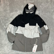 Obermeyer Axel Snow Ski Boys Jacket Size XL 18 Teen Snowboarding Gray Black