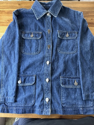 Cherokee Denim Jean Jacket Women's Medium Blue Button Up - Picture 6 of 6