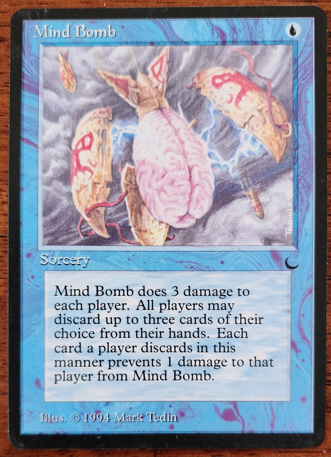 Magic the Gathering (MtG) - The Dark - Mind Bomb (Blue) (Island) LP