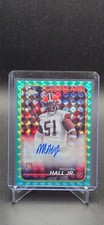 2024 Topps Chrome Michael Hall Jr RC Auto Aqua Refractor  /199 RA-MHA