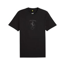 T-shirt Ferrari Puma Scudo nero Grande Nera