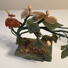 Artificial Floral Arrangement Centerpiece Stone Base Green — photo 7
