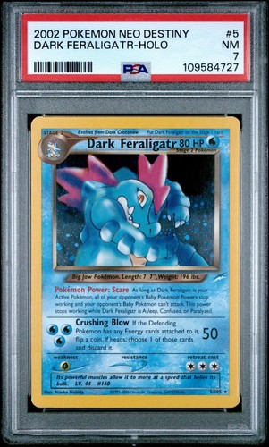 Dark Feraligatr (Unlimited) graded PSA 7 for sale on eBay