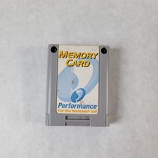 Nintendo 64 Memory Card Controller Pack Performance N64 P-302W W5000 Vintage