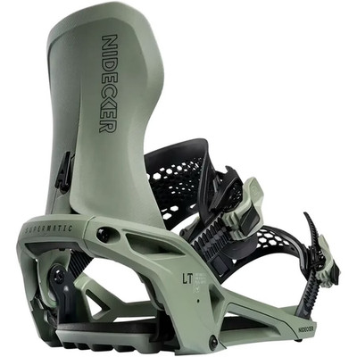 NEW!! 2026 Nidecker LT Supermatic Snowboard Bindings-XL-Olive