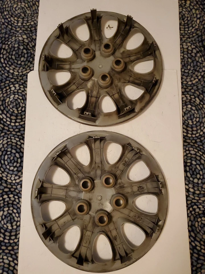 LOTE de 2) Tapacubos cubierta de rueda OEM Kia Sedona 2004 2005 15" OEM Foto 4 de 4