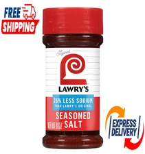Lawry's 25% Less Sodium Seasoned Salt, 8 oz