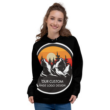 Custom Photo Personalized Full Zip Fleece Hoodie Sweatshirt Jacket Unisex