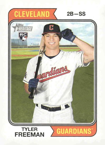 2023 Topps Heritage #319 Tyler Freeman | Baseball Card