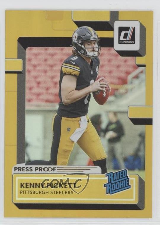2022 Panini Donruss Rated Rookie Press Proof Premium Kenny Pickett #301 0h1