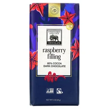 Dark Chocolate Bar, Raspberry Filling, 60% Cocoa, 3 oz (85 g)