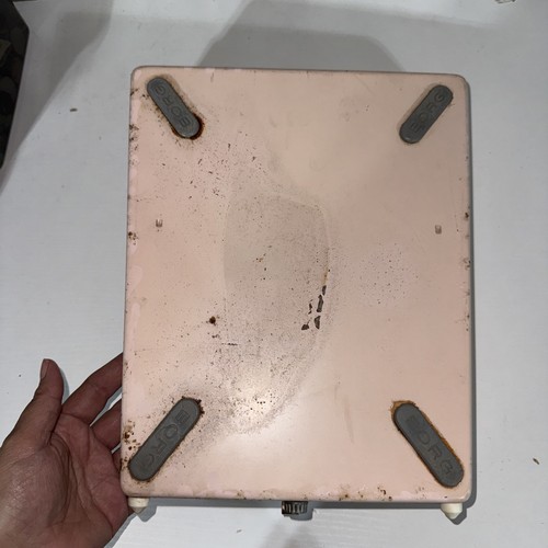 VINTAGE BORG PINK COLORED METAL BATHROOM SCALE 1950s Works - Picture 3 of 7