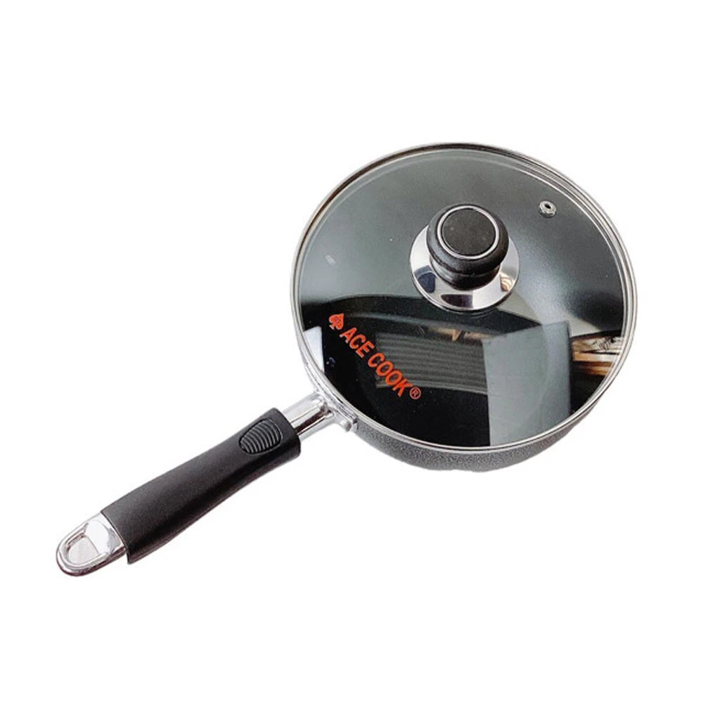 8.5" Nonstick Fry Pan W/ Lid Deep Frying Pan with Handle,Skillet,Dishwasher Safe